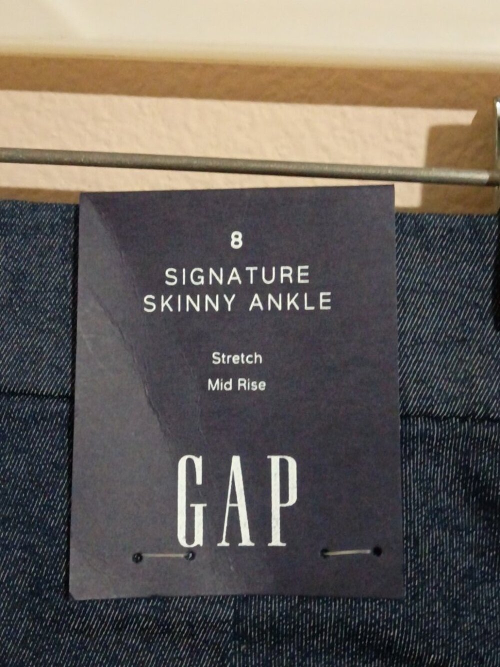 NWT New GAP Women’s Signature Skinny Ankle Mid Rise Stretch Pants Size 8 - Picture 6 of 13
